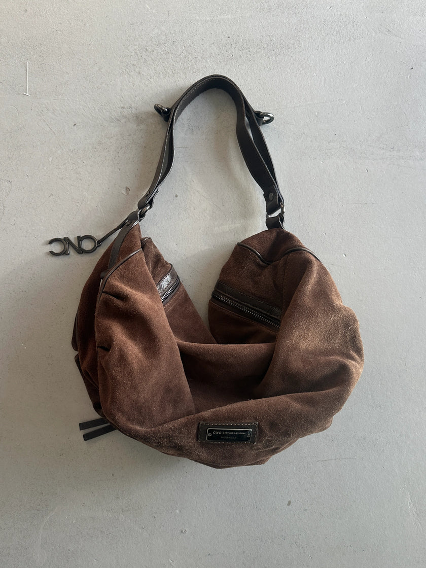 C'N'C COSTUME NATIONAL - F/W 2010 SUEDE LARGE HOBO BAG