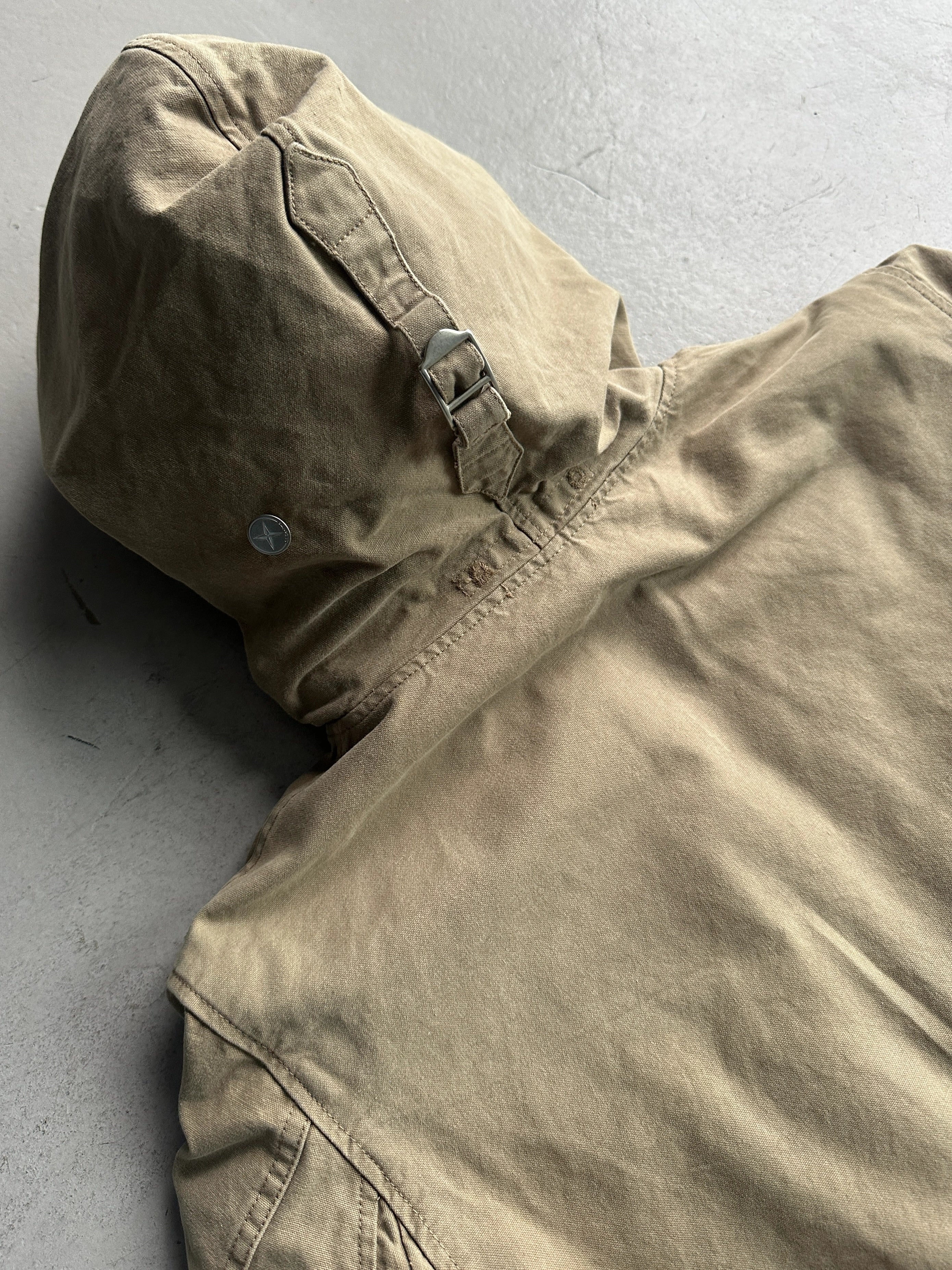 STONE ISLAND DENIMS - A/W 2006 HOODED JACKET WITH REMOVABLE SHEARLING LINING