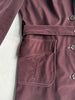 KATHARINE HAMNETT - 1990s VELVET BELTED TRENCH COAT
