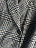 VALENTINO - 1980s BOXY FIT SHAWL COLLAR DOUBLE BREASTED PLAID JACKET