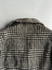 VALENTINO - 1980s BOXY FIT SHAWL COLLAR DOUBLE BREASTED PLAID JACKET