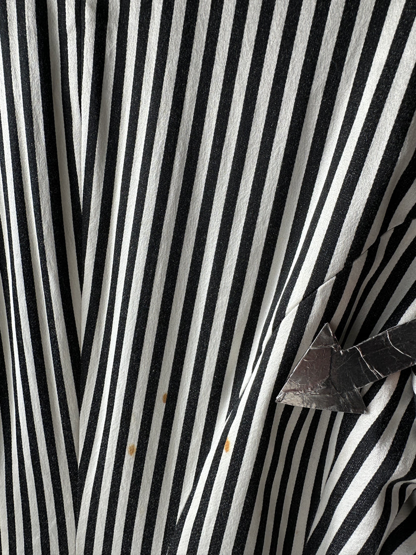 ISSEY MIYAKE - F/W 1995 TAILCOAT STRIPED BLAZER