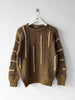 ISSEY MIYAKE - early 1980s 3D KNIT JUMPER WITH PADDED SHOULDERS