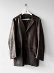 EMPORIO ARMANI - S/S 2004 MIDI LENGTH SOFT LEATHER JACKET