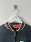 HYSTERIC GLAMOUR  - 2000s CHUNKY KNIT VARSITY CARDIGAN