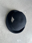 EMPORIO ARMANI - 2000s BOWLER HAT WITH GEOMETRIC CUT