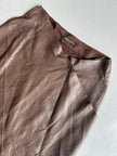 MARIELLA BURANI - 1990s ASYMMETRICAL PANELED LEATHER SKIRT