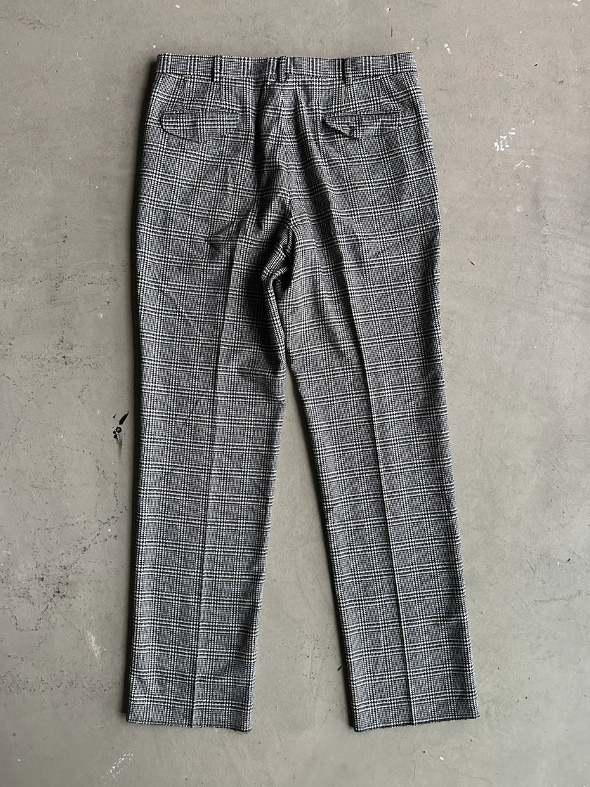 ETRO - 1990s CHECKED PLAID TAILORED TROUSERS