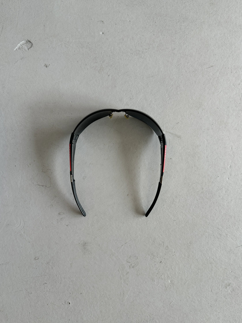 PRADA - 1990s SHIELD SUNGLASSES