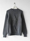 DANIELE ALESSANDRINI - early 2000s WRAP FRONT HEAVY KINT CREW NECK JUMPER