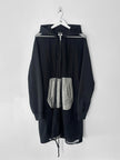 COMME DES GARÇONS - S/S 2025 MESH FRONT LONG ZIPPED HOODIE