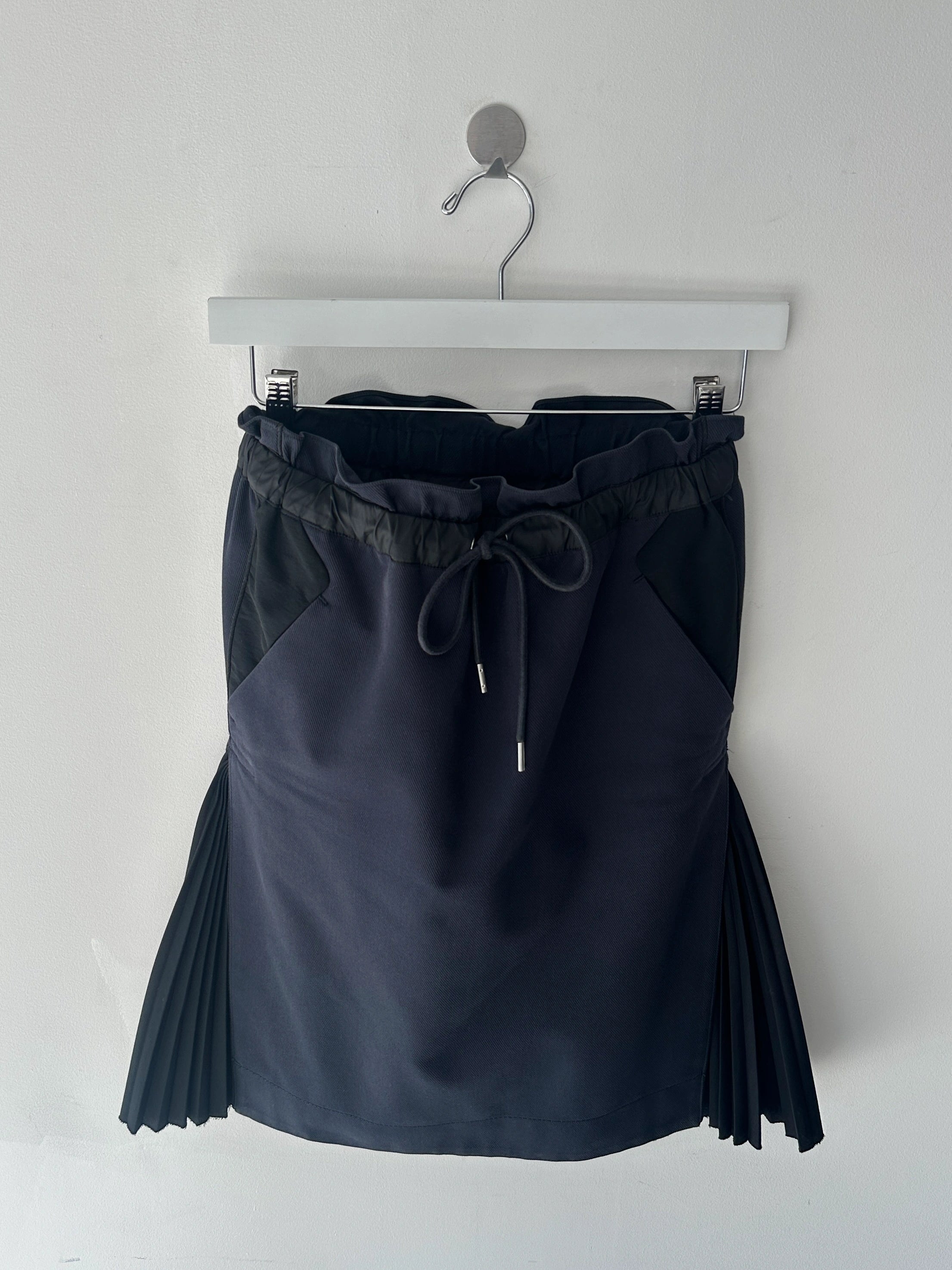 SACAI -  F/W 2017 SKIRT WITH PLEATED SIDE INSERTS