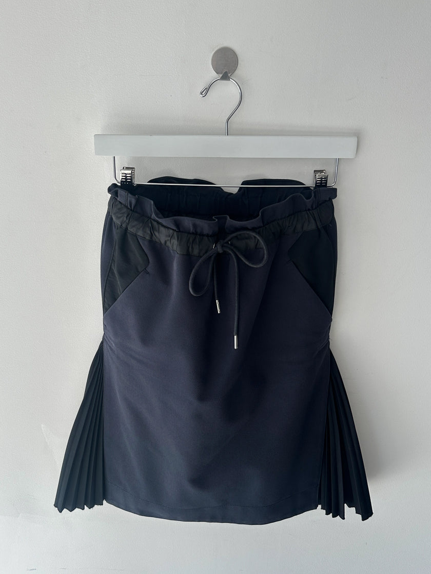 SACAI -  F/W 2017 SKIRT WITH PLEATED SIDE INSERTS