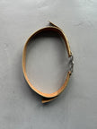 ANDREW MACKENZIE - 2000s STAR BUCKLE LOGO LEATHER BELT