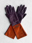 GALLIANO by JOHN GALLIANO - circa 2008 TWO TONE LEATHER AND SUEDE GLOVES