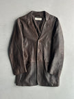 EMPORIO ARMANI - S/S 2004 MIDI LENGTH SOFT LEATHER JACKET
