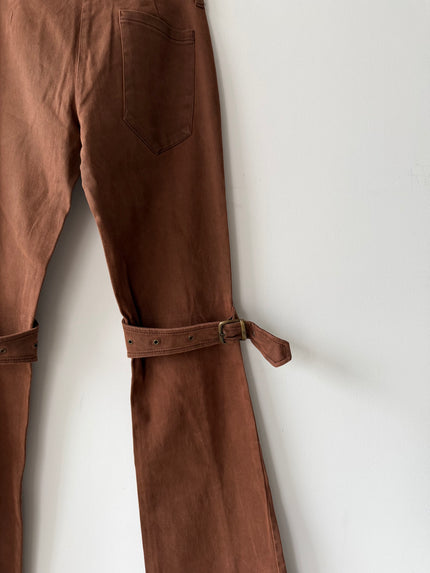 ANDREW MACKENZIE - early 2000s FLARED LEG BONDAGE TROUSERS