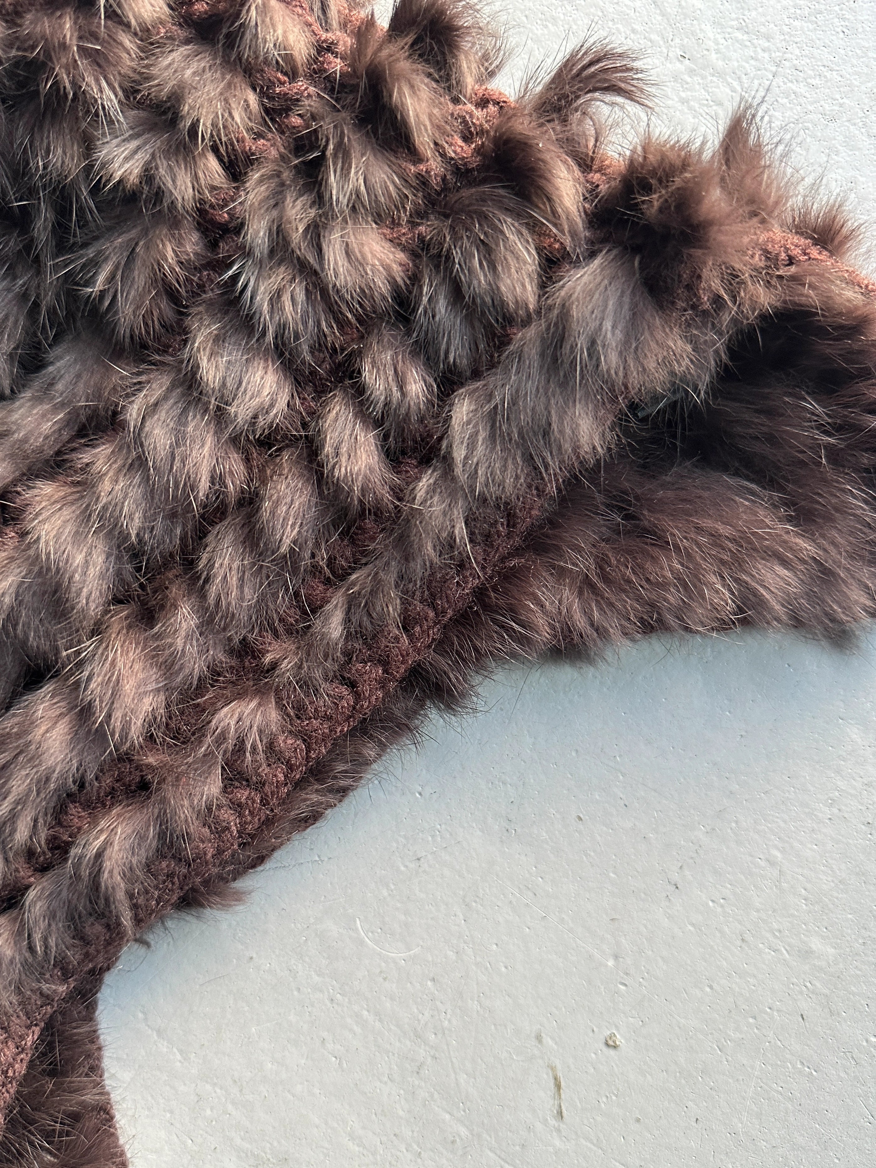 1970s RABBIT FUR HAT