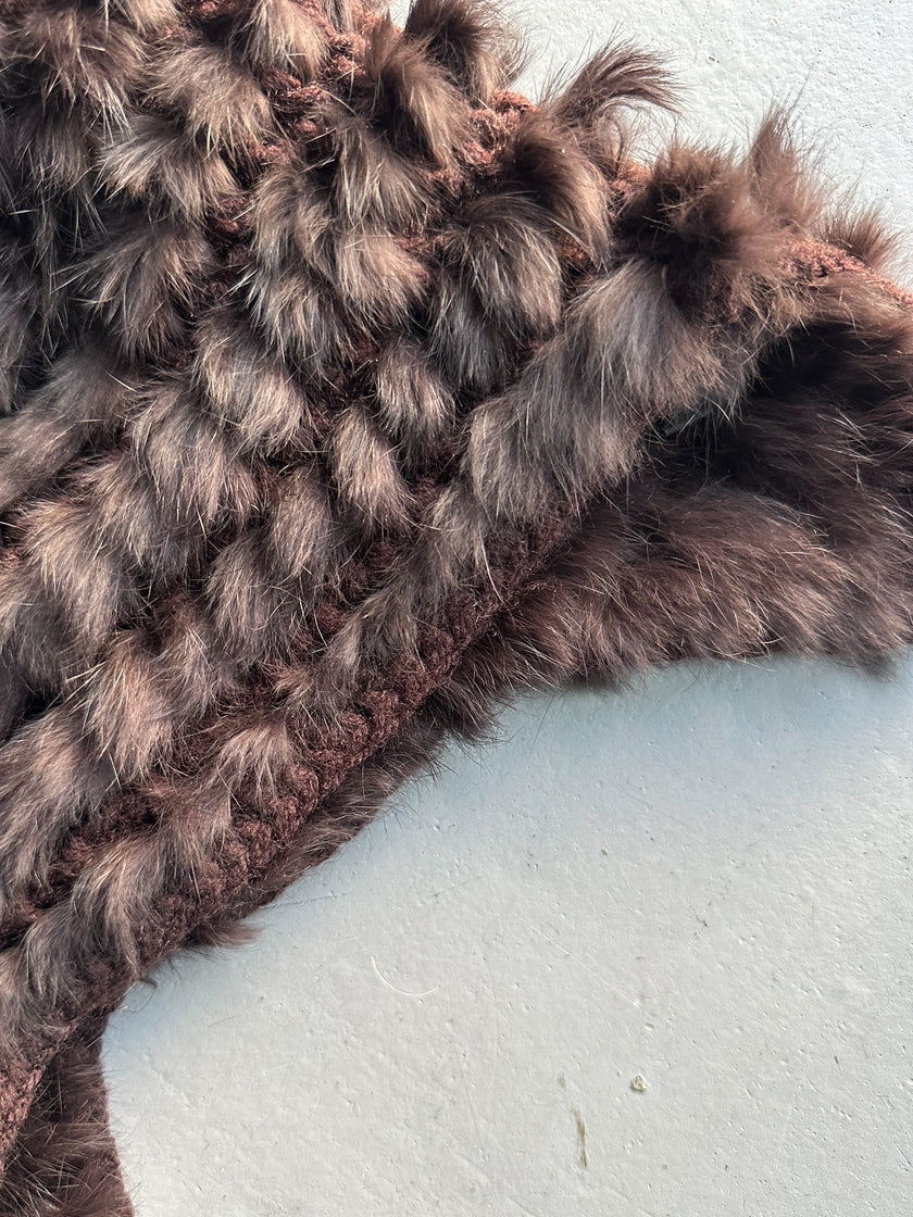 1970s RABBIT FUR HAT