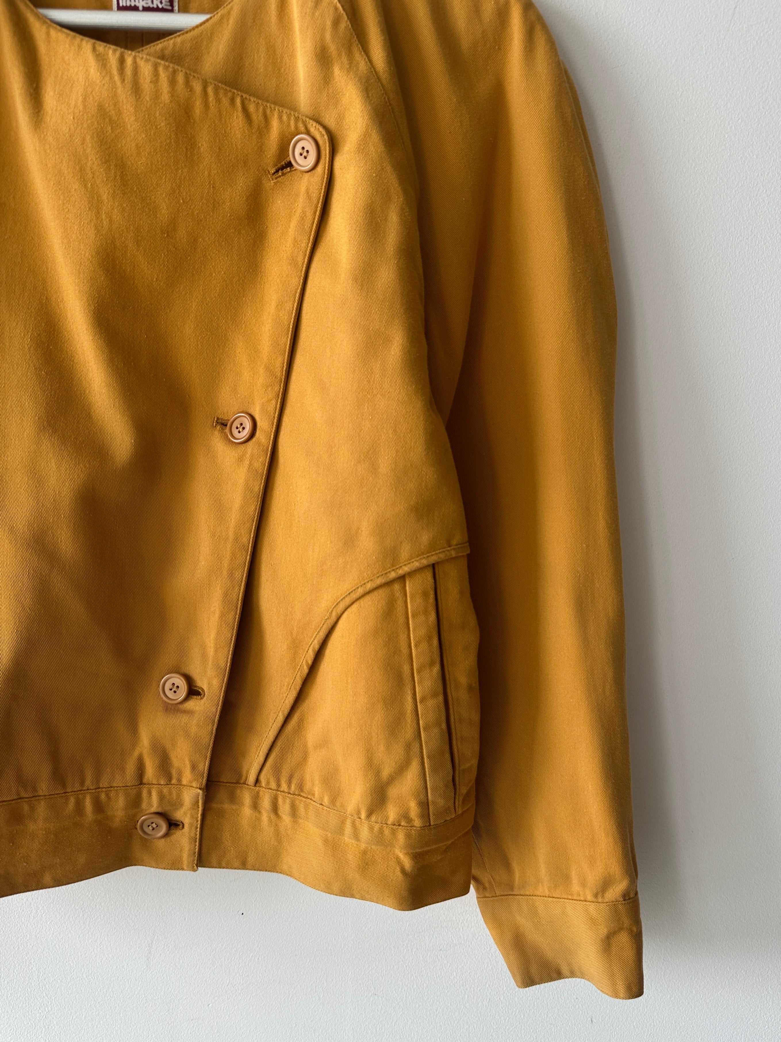 ISSEY MIYAKE - 1970s BOXY FIT ASYMMETRIC FRONT JACKET