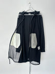 COMME DES GARÇONS - S/S 2025 MESH FRONT LONG ZIPPED HOODIE