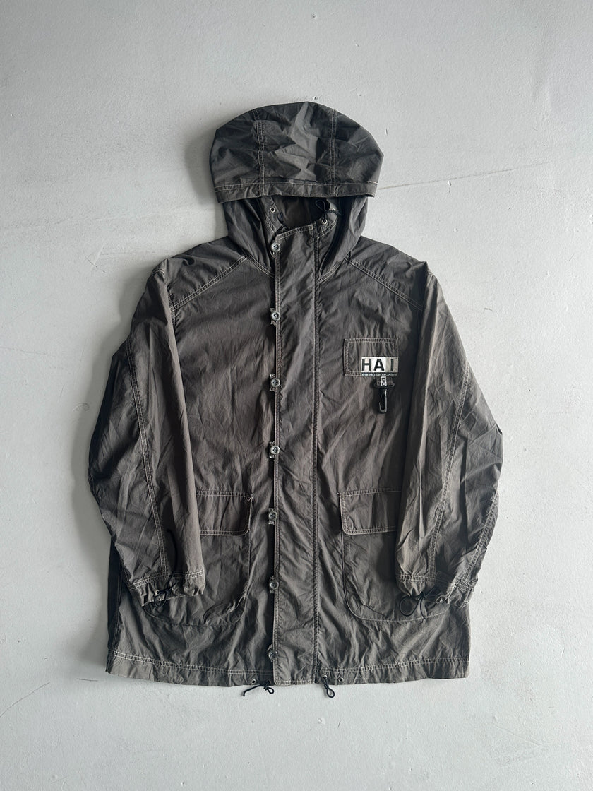 ISSEY MIYAKE HAI SPORTING GEAR - 1980s OVERSIZED PARKA JACKET