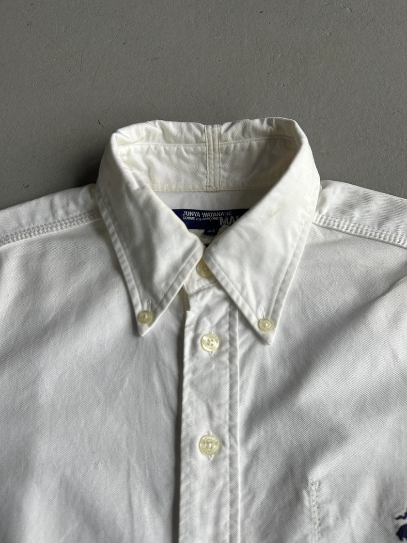 JUNYA WATANABE X BROOKS BROTHERS - A/W 2008 CHECKED PANELS LONG SLEEVE SHIRT