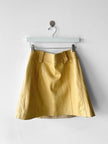 DOLCE & GABBANA - S/S 2004 EMBOSSED LEATHER MINI SKIRT