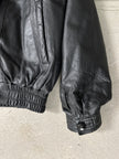 1980s LEATHER BOMBER JACKET WITH FUR