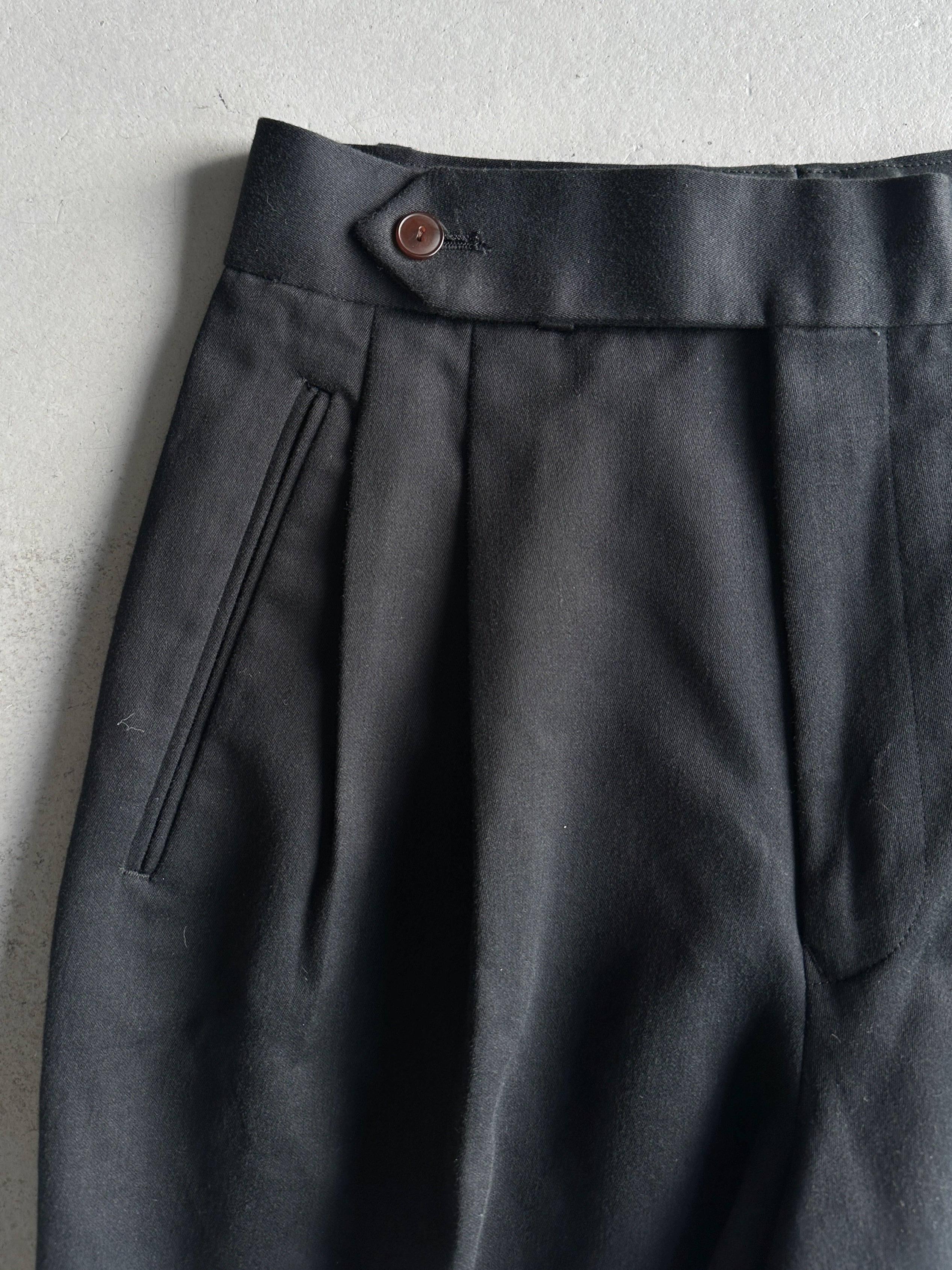 JEAN PAUL GAULTIER HOMME - 1990s HIGH WAIST TAILORED TROUSERS WITH FRONT PLEATS