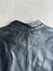 1990s CROP FIT LEATHER BIKER JACKET