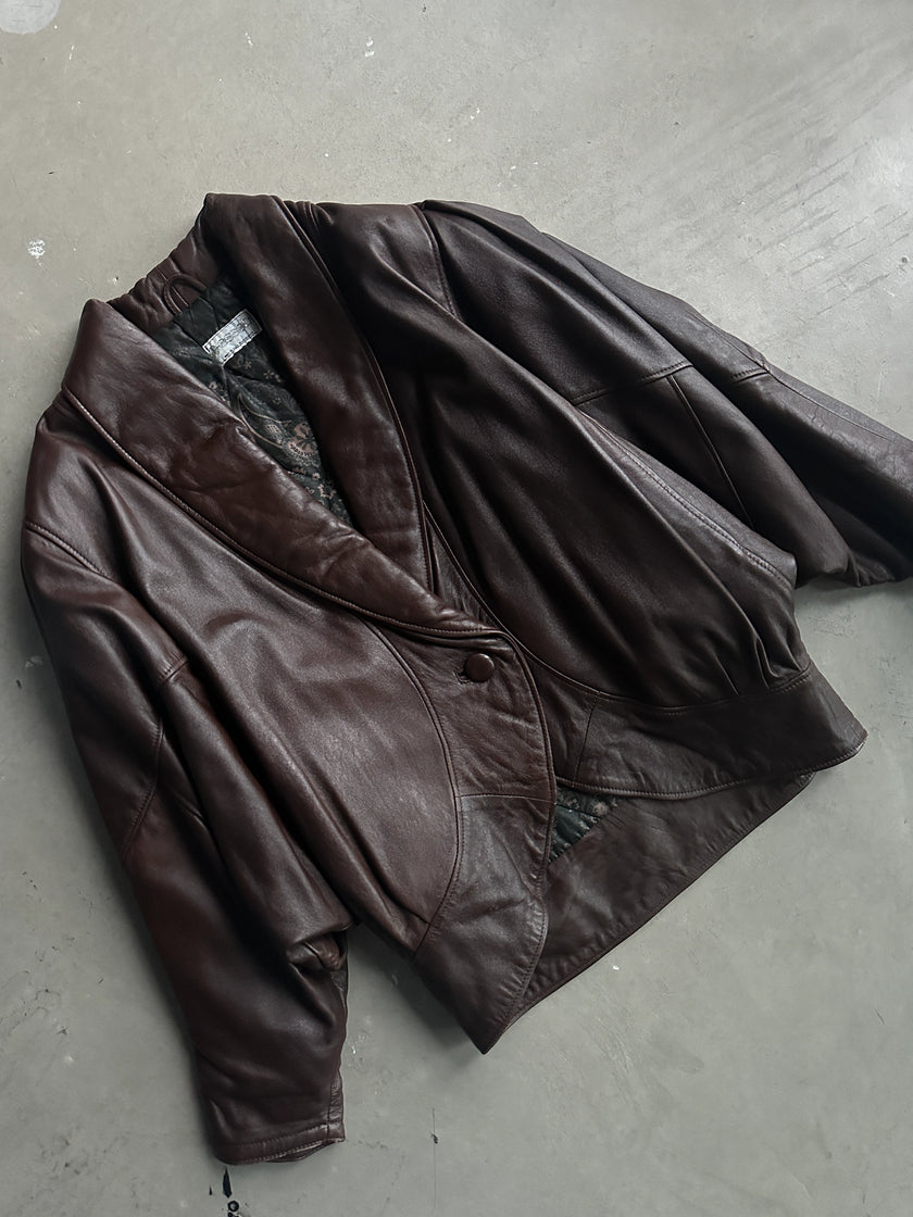 1980s BATWING LEATHER JACKET