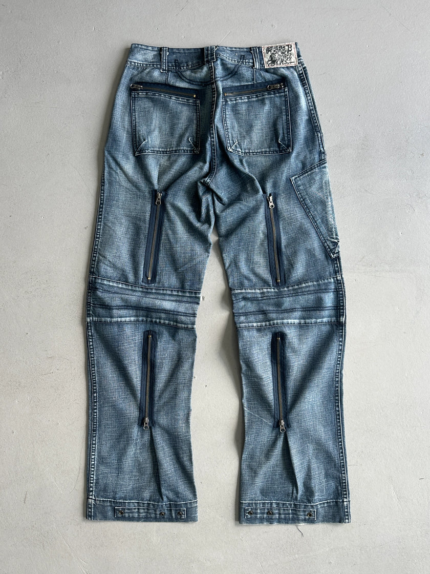 2000s WIDE LEG CARGO JEANS