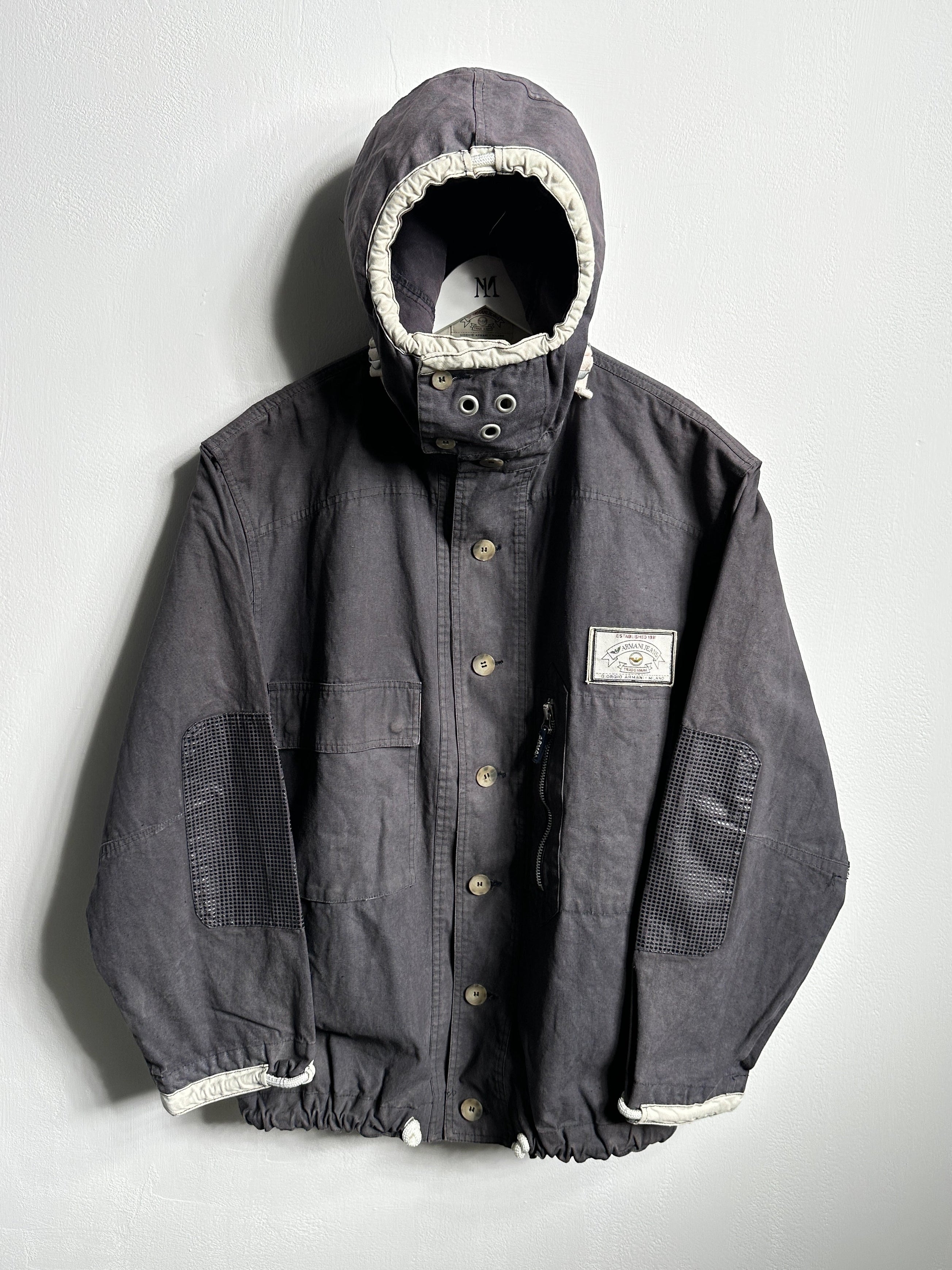 ARMANI JEANS - 1990s GUNNER SMOCK COTTON JACKET