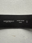 EMPORIO ARMANI  - 2000s DOUBLE BUCKLE WAIST BELT