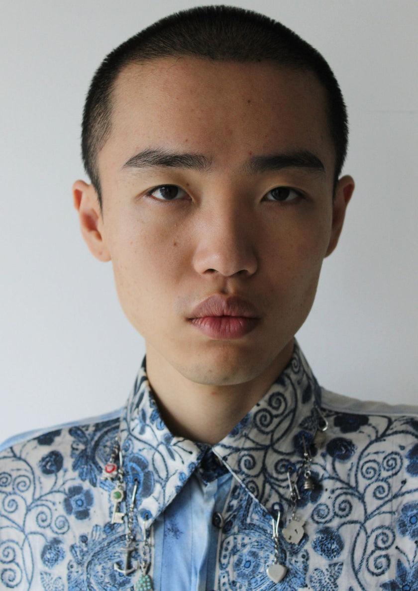 JEAN PAUL GAULTIER - S/S 2003 MATADOR ROSARY BIJOU METAL CHARM LONG SLEEVE SHIRT