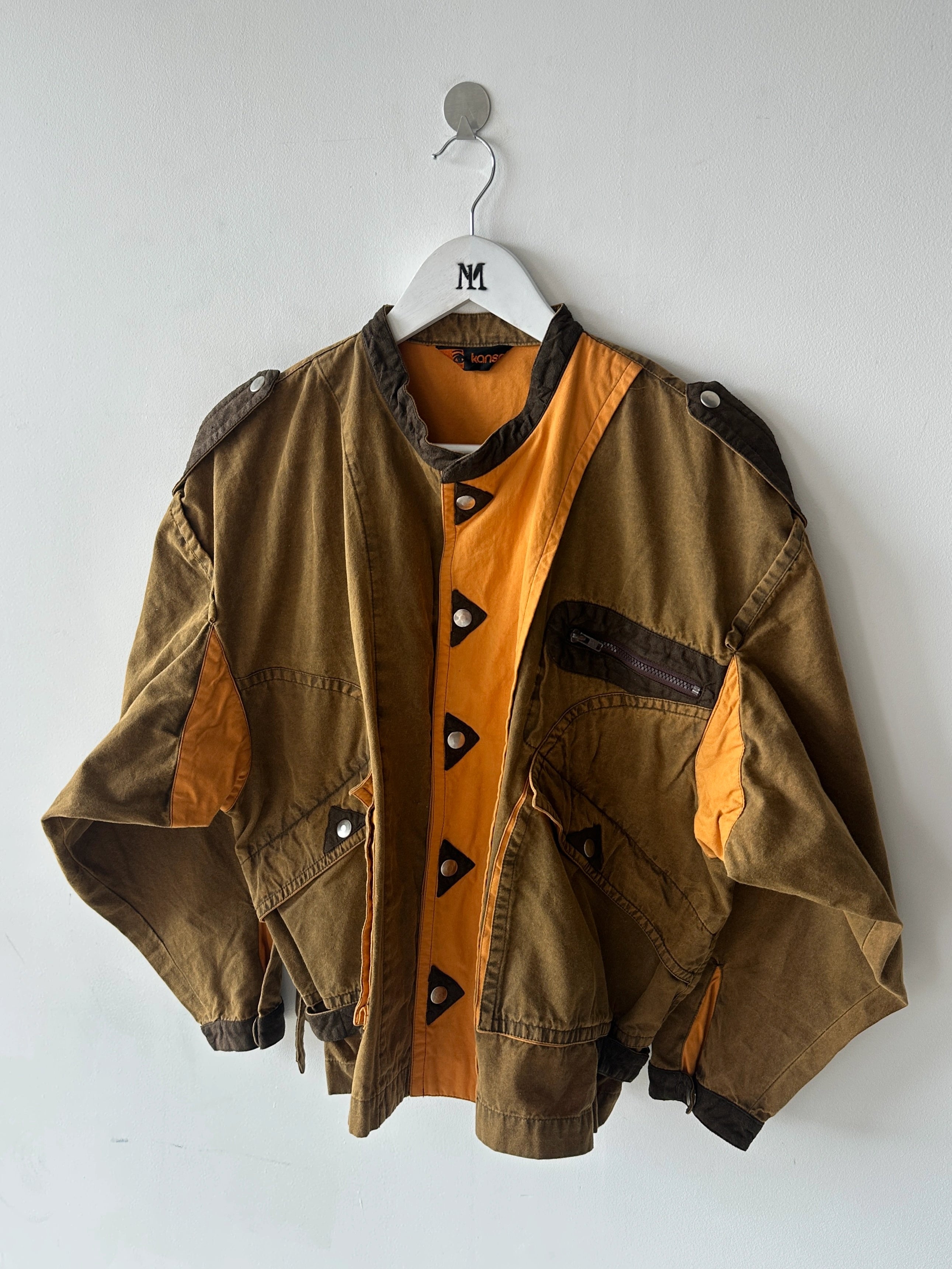 KANSAI YAMAMOTO - 1980s PANELED BOXY FIT JACKET