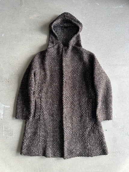 PLANTATION ISSEY MIYAKE - 1990s CHUNKY KNIT HOODED JACKET