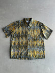 1980s JACQUARD PRINT HALF SLEEVE SHIRT