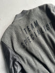 ISSEY MIYAKE HAI - 1980s BOMBER JACKET WITH CONTRASTING LEATHER SLEEVE