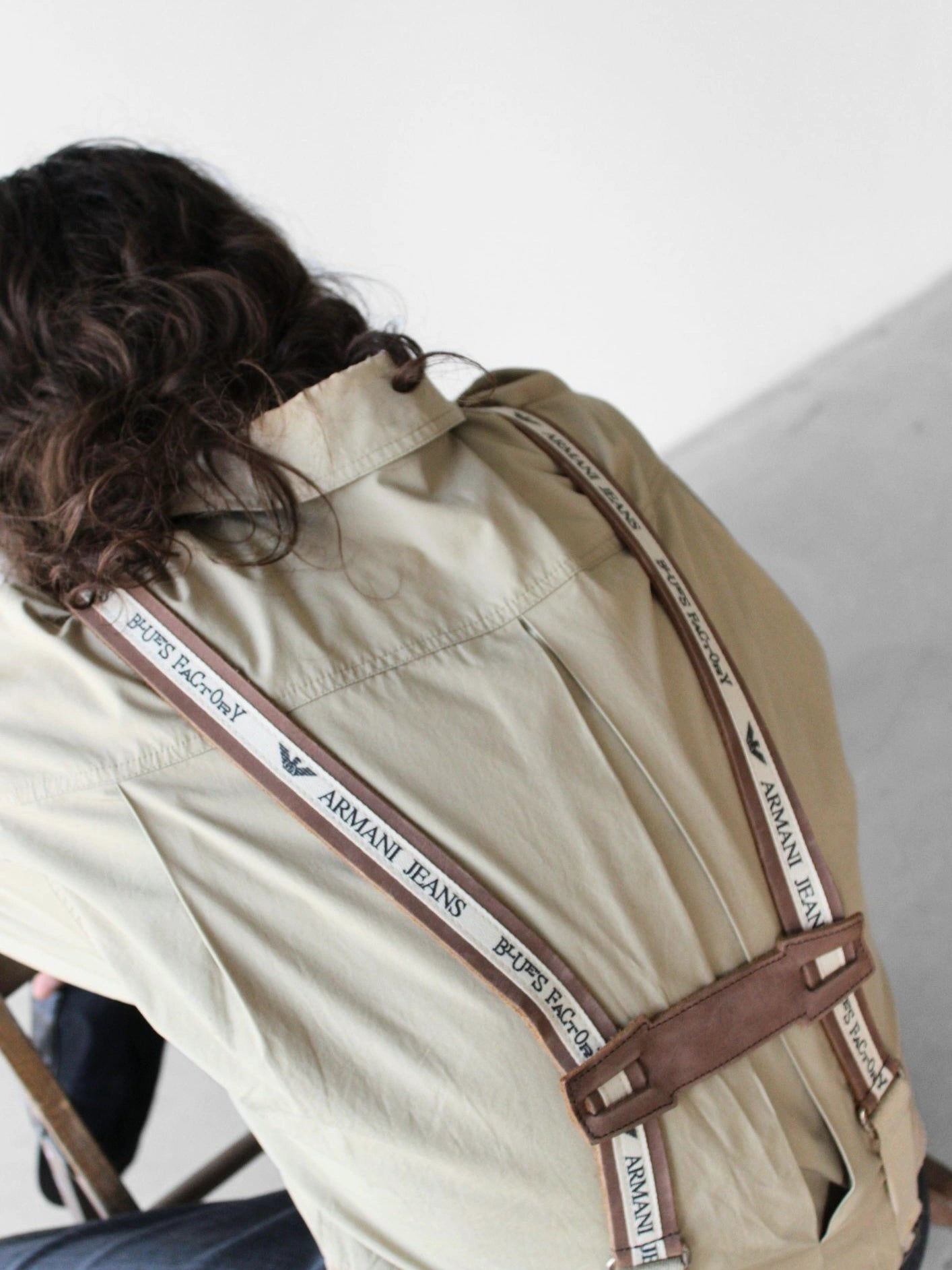 ARMANI JEANS 1980s SUSPENDERS (BLUES FACTORY)