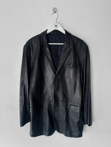 NICOLE FARHI - F/W 2005 SOFT LEATHER BLAZER