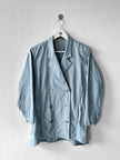ISSEY MIYAKE - 1980s DOUBLE BREASTED BLAZER WITH ELASTICATED DETAILS AT BACK