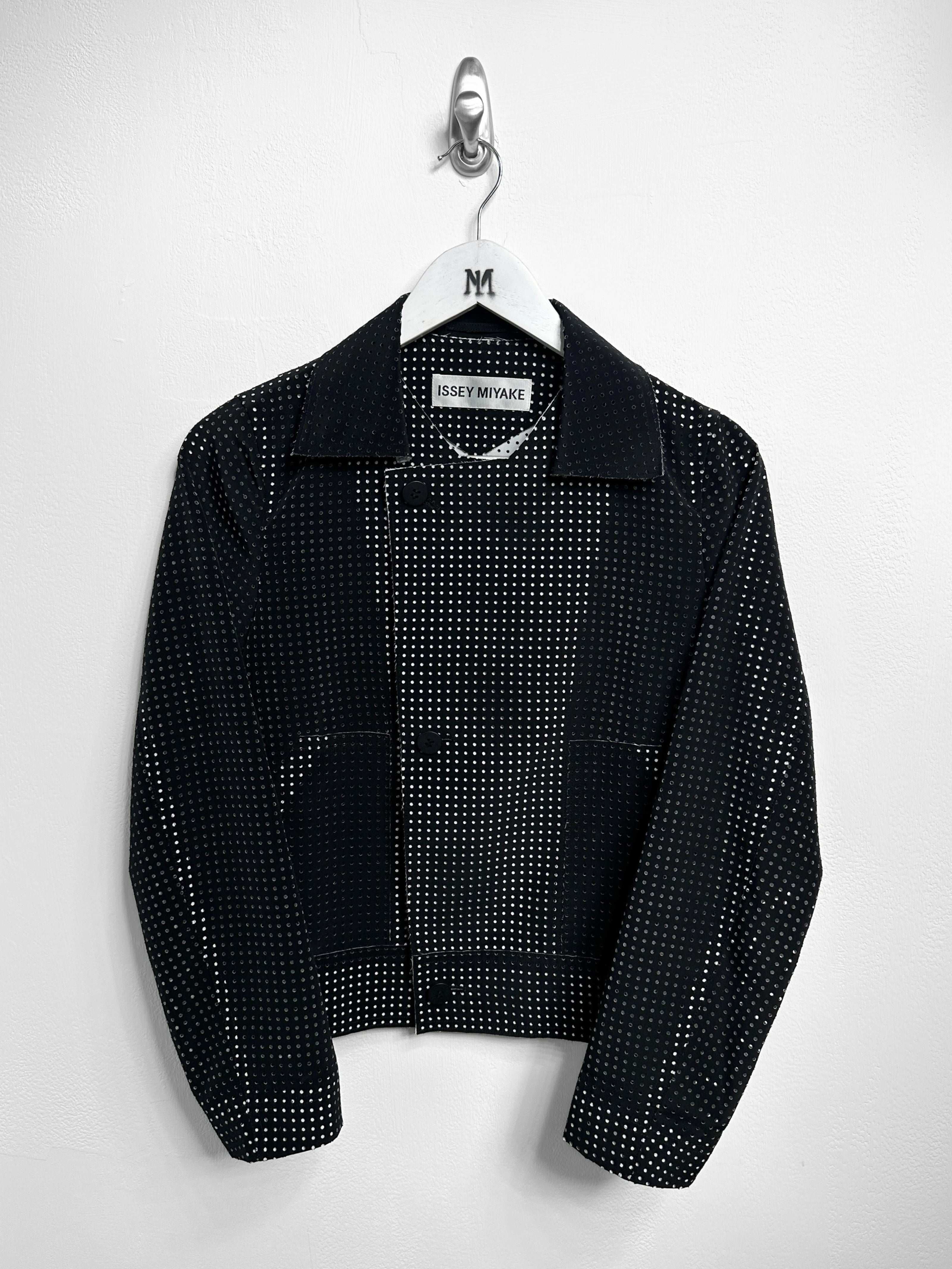 ISSEY MIYAKE - S/S 2014 LAYERED CONSTRUCTION PERFORATED JACKET