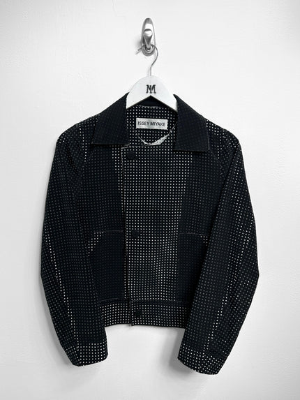 ISSEY MIYAKE - S/S 2014 LAYERED CONSTRUCTION PERFORATED JACKET