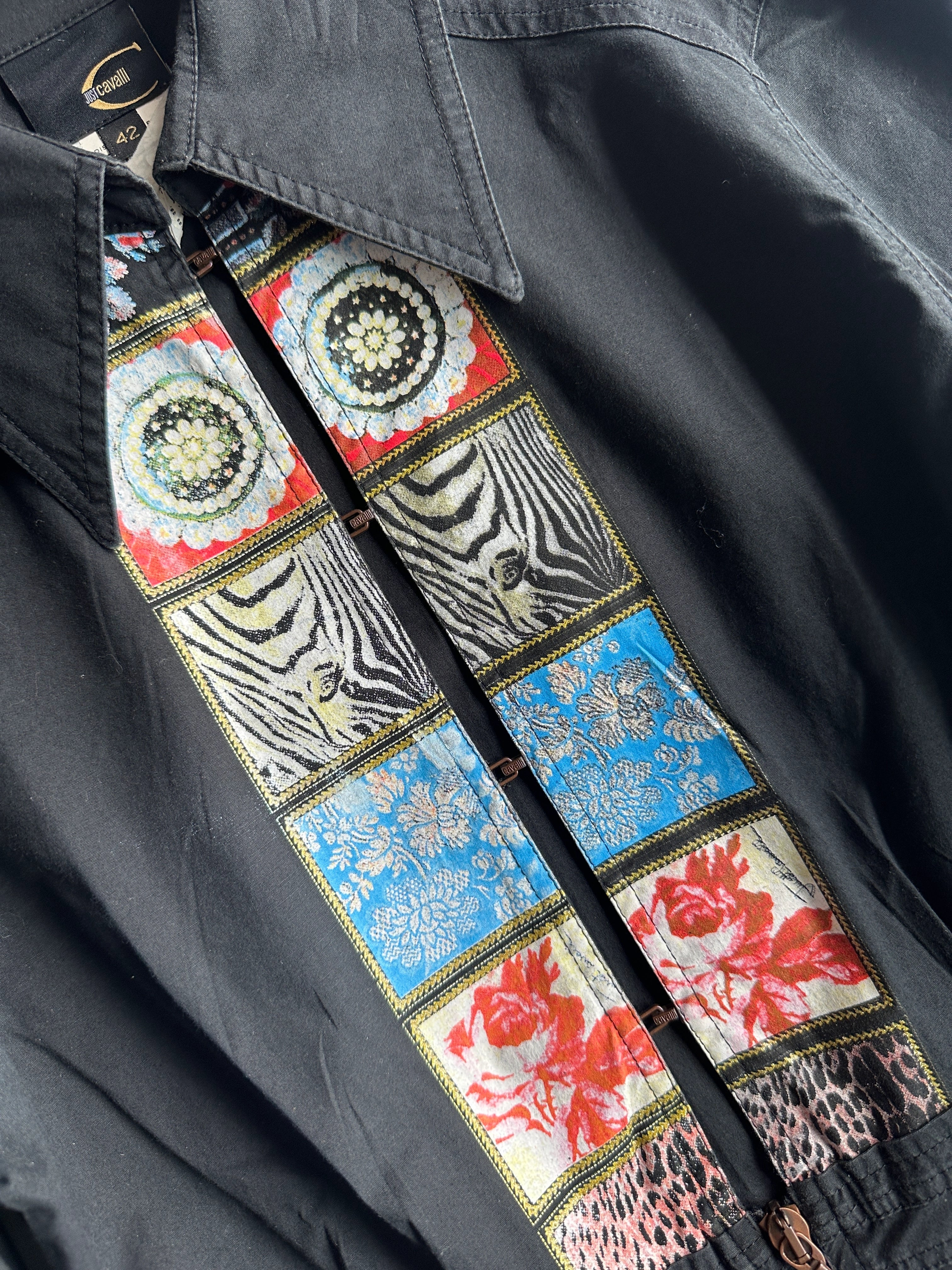 JUST CAVALLI - S/S 2005 CORSET STYLE SHIRT
