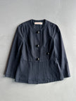 MARNI - 1990s COLLARLESS JACKET WITH PEPLUM HEM