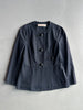 MARNI - 1990s COLLARLESS JACKET WITH PEPLUM HEM