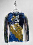 JEAN PAUL GAULTIER MAILLE - S/S 1996 LONG SLEEVE MESH TOP
