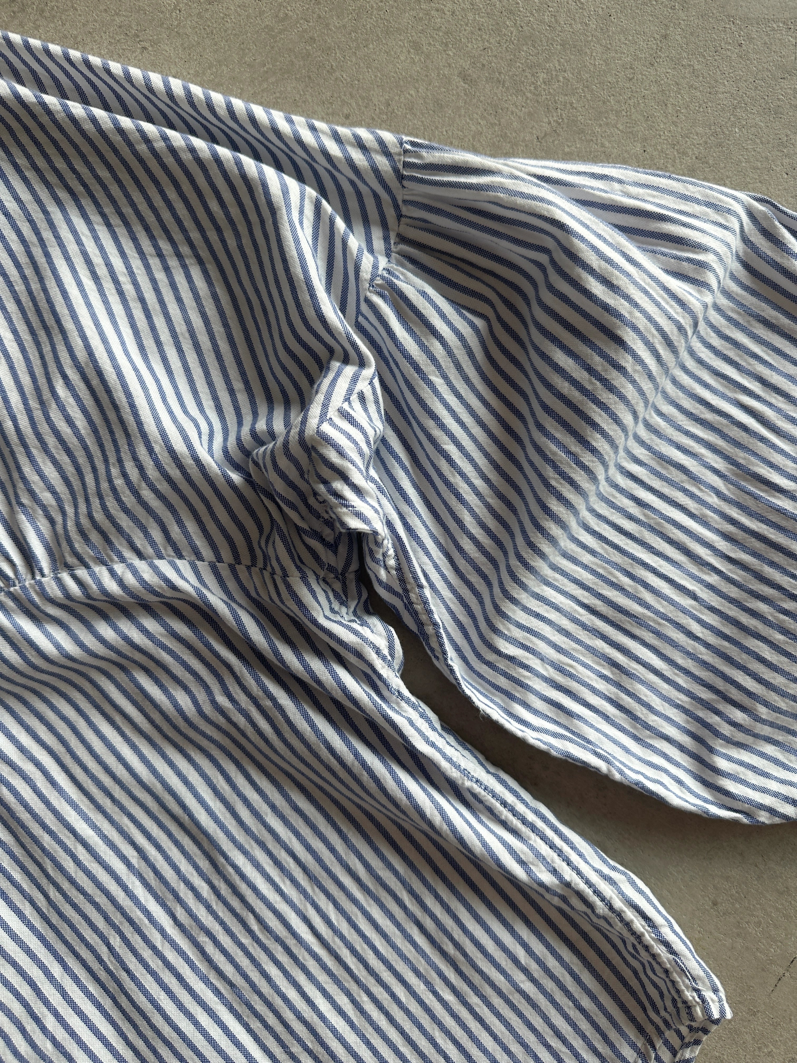 KAPITAL - 1990s ASYMMETRICAL FRONT STRIPED SHIRT